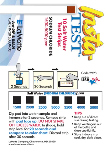 Insta Test zout water 10 strips