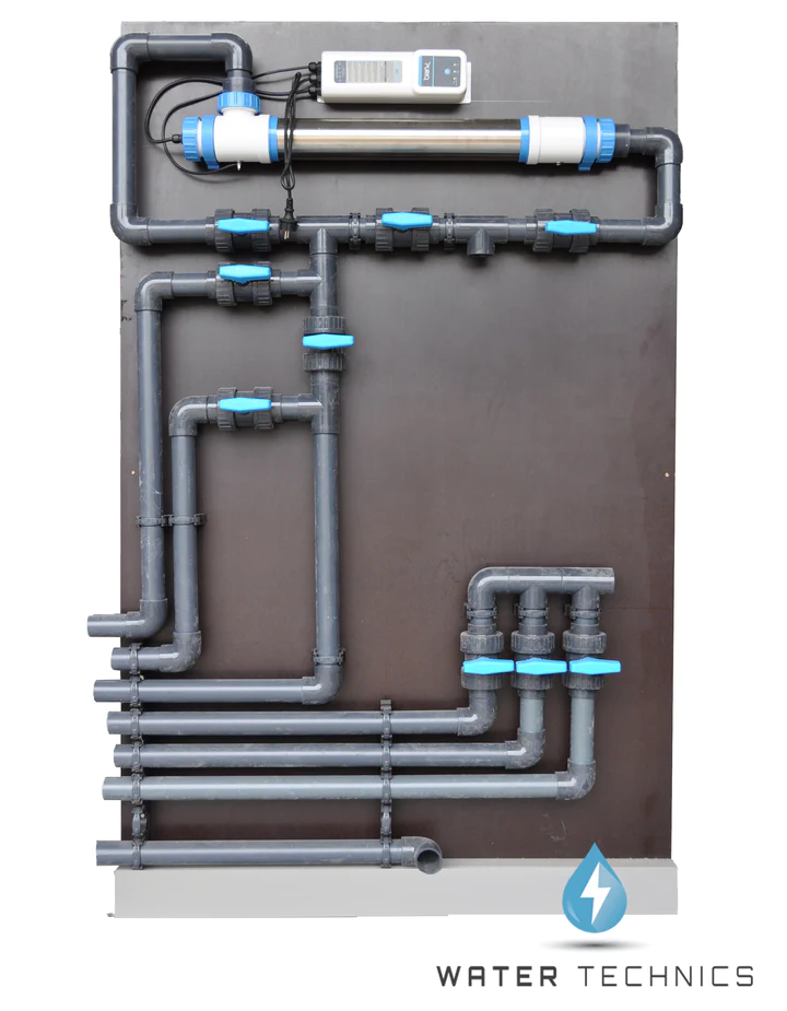 Prefab pvc leidingwerk pakket links Ø 63 mm